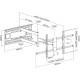 Norstone Full Motion 180 Extra - Support mural mobile