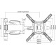 Norstone Full Motion 180 - Support mural mobile