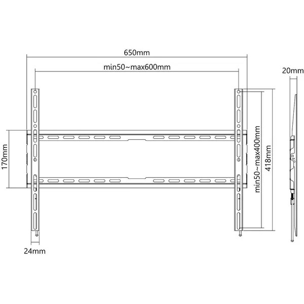 Norstone Fix 3780 - Support mural fixe