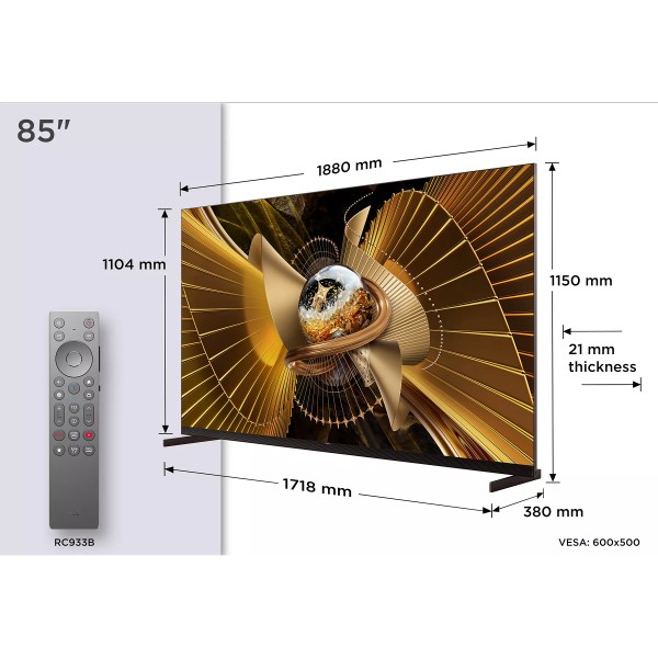 TCL 85X11L 2026 - TV Mini Led 215 cm