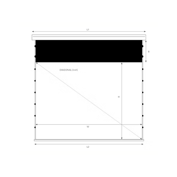 Projeo Motion ALR LT 100" - Écran de projection motorisé