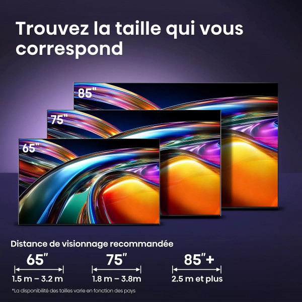 HISENSE 65UR9S 2026 - TV RGB MINILED 4K 164cm