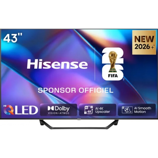HISENSE 43A7S 2026 - TV QLED 4K UHD 108cm
