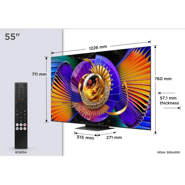 TCL 55C7L 2026 - TV Mini LED 139cm