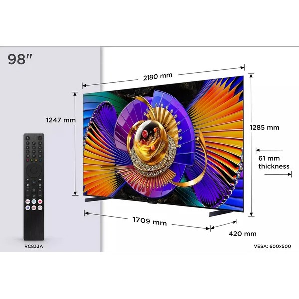 TCL 98C7L 2026 - TV Mini LED 248cm