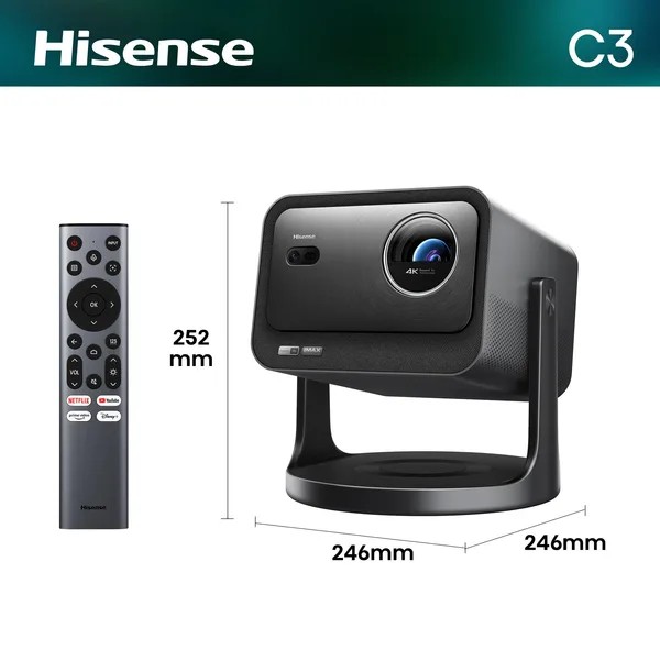 Hisense C3 2026 - Vidéoprojecteur UHD 4K