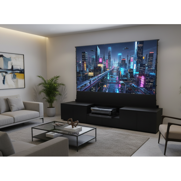 Norstone Eden Vision 200 - Meuble pour vidéoprojecteur + Ecran + Plateau motorisé - 92"