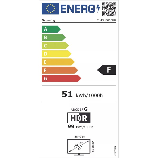 SAMSUNG TU43U8005H 2026 - TV 4K Ultra HD 108cm