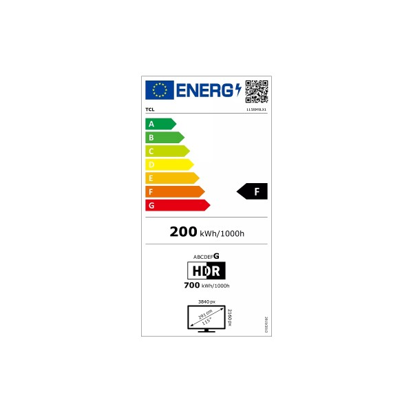 TCL 115RM9L 2026 - TV RGB Mini-LED 4K 291cm
