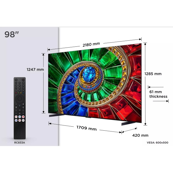 TCL 98RM7L 2026 - TV RGB Mini-LED 4K 248cm