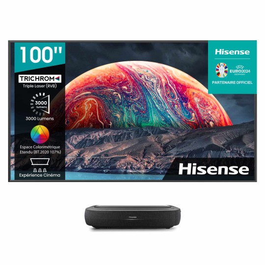 Hisense 100L9HD Laser TV 4K Vidéoprojecteur ultra courte focale