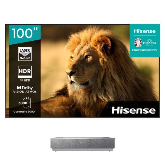 Hisense 100L5HD Laser TV 4K Vidéoprojecteur ultra courte focale
