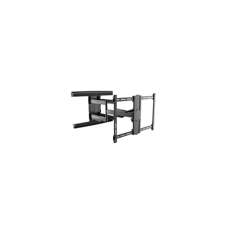 Support Mural Motorisé Xantron Pour TV 40-75 Pouces (190cm) - Noir, Pivotant, Électrique