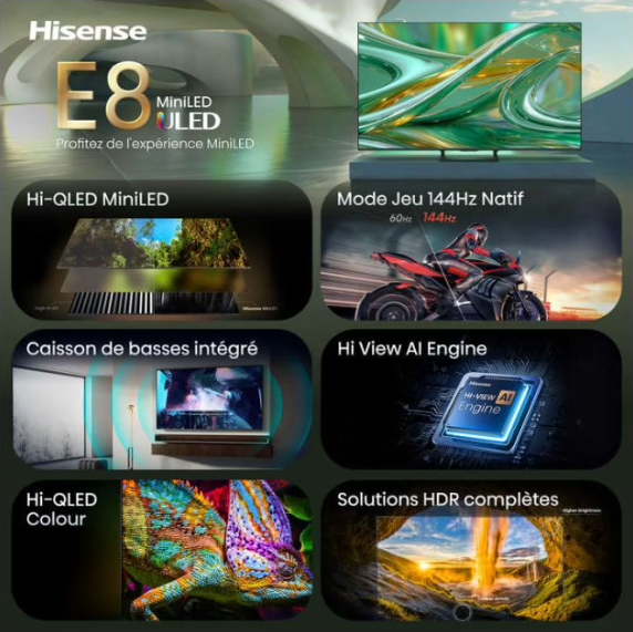 Hi-View AI Engine Hisense E8S