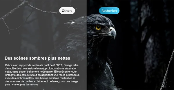 AWOL Aetherion Pro contraste et noirs profonds