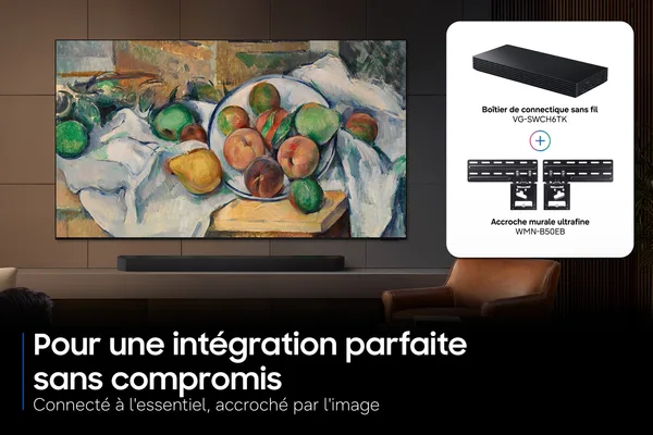 Wireless One Connect et support mural Slim Fit Samsung